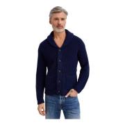 Donkerblauwe cardigan met sjaalkraag Ralph Lauren , Blue , Heren