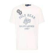 Katoenen T-shirt met print Ralph Lauren , White , Heren