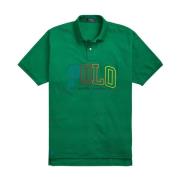 Groen poloshirt met kleurrijk logo Ralph Lauren , Green , Heren