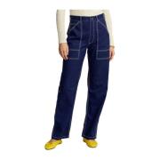 Navy Utility Broek Ralph Lauren , Blue , Dames