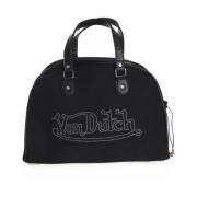 Zwarte Jewel Bowling Handtas VON Dutch , Black , Dames