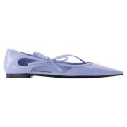 Leather flats Dolce & Gabbana , Blue , Dames