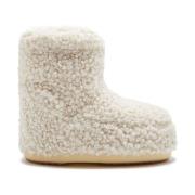 Witte Icon Lage Laarzen Moon Boot , White , Dames