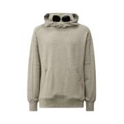 Verhoogde Fleece Goggle Hoodie C.p. Company , Gray , Heren