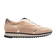 Beige lage sneakers met rits Hassia , Beige , Dames