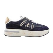 Donkerblauwe Glitter Sneaker Cassie Premiata , Blue , Dames