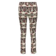 Jacquard motief broek met logodetails Etro , Multicolor , Dames