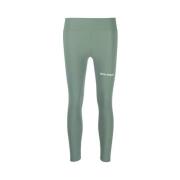 Groene leggings met zijstrepen Palm Angels , Green , Dames