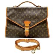 Pre-owned Canvas handbags Louis Vuitton Vintage , Brown , Dames