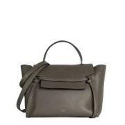 Pre-owned Leather celine-bags Celine Vintage , Gray , Dames