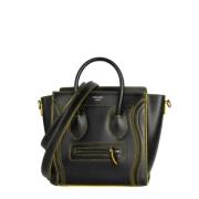 Pre-owned Leather celine-bags Celine Vintage , Black , Dames