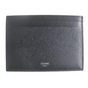 Pre-owned Leather wallets Celine Vintage , Black , Heren