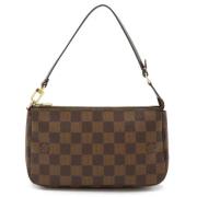 Pre-owned Canvas clutches Louis Vuitton Vintage , Brown , Dames