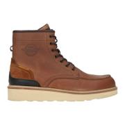 Sportieve Bruine Leren Veterboot voor Heren PME Legend , Brown , Heren