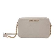 Geëmbosseerde Logo Camera Tas Doliana Carlo Colucci , Gray , Dames