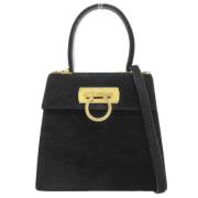 Pre-owned Leather handbags Salvatore Ferragamo Pre-owned , Black , Dam...