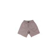 Dove Grey Bermuda Shorts Paolo Pecora , Brown , Heren