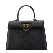 Pre-owned Leather handbags Salvatore Ferragamo Pre-owned , Black , Dam...