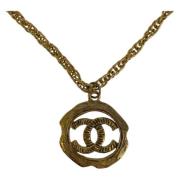 Pre-owned Metal chanel-jewelry Chanel Vintage , Yellow , Dames