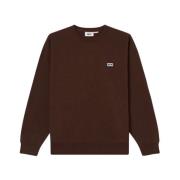 Gevestigde Works Eyes Crew Fleece Obey , Brown , Heren