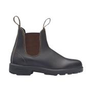 Bruine leren enkellaarzen unisex Blundstone , Brown , Heren