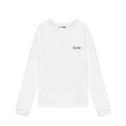 Katoenen Longsleeve T-shirt Opéra Sport , White , Dames