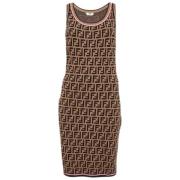 Pre-owned Knit dresses Fendi Vintage , Brown , Dames