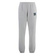 Logo Print Sweatpants Elastische Taille Sporty & Rich , Gray , Dames