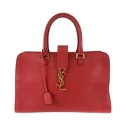 Pre-owned Leather handbags Yves Saint Laurent Vintage , Red , Dames