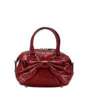 Pre-owned Leather handbags Valentino Vintage , Red , Dames