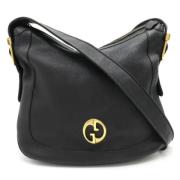 Pre-owned Leather crossbody-bags Gucci Vintage , Black , Dames