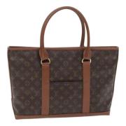 Pre-owned Canvas totes Louis Vuitton Vintage , Brown , Dames