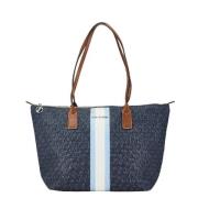 Pre-owned Canvas handbags Michael Kors Pre-owned , Blue , Dames