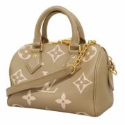 Pre-owned Fabric handbags Louis Vuitton Vintage , Beige , Dames