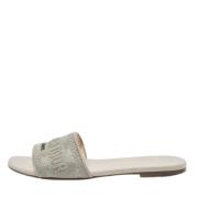 Pre-owned Canvas sandals Dior Vintage , Gray , Dames