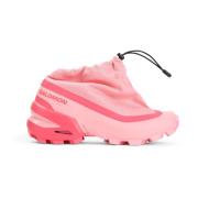 Flamingo Pink Cross Low Sneakers MM6 Maison Margiela , Pink , Dames