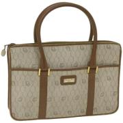 Pre-owned Leather dior-bags Dior Vintage , Beige , Dames