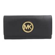 Pre-owned Leather wallets Michael Kors Pre-owned , Black , Dames