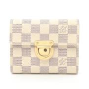 Pre-owned Canvas wallets Louis Vuitton Vintage , White , Dames