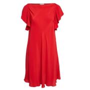 Pre-owned Fabric dresses Valentino Vintage , Red , Dames