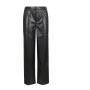 Wijde Pijpen Broek Rotate Birger Christensen , Black , Dames