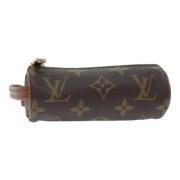 Pre-owned Canvas pouches Louis Vuitton Vintage , Brown , Dames