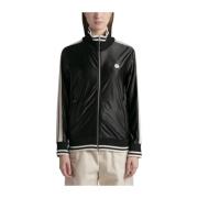 Glanzende Track Jacket 'Zwart' Moncler , Black , Dames