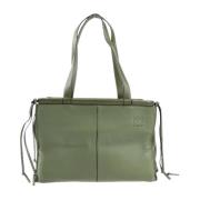 Pre-owned Leather shoulder-bags Loewe Pre-owned , Green , Dames