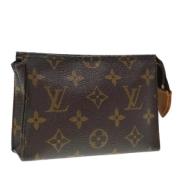 Pre-owned Canvas pouches Louis Vuitton Vintage , Brown , Dames