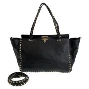 Pre-owned Leather handbags Valentino Vintage , Black , Dames