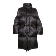 Gewatteerde Winterjas Sacai , Black , Dames