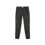 Grijze Cargo Jogger Broek Stone Island , Gray , Heren