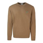 Bruine Wollen Trui Lacoste , Brown , Heren