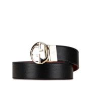 Pre-owned Leather belts Gucci Vintage , Black , Dames